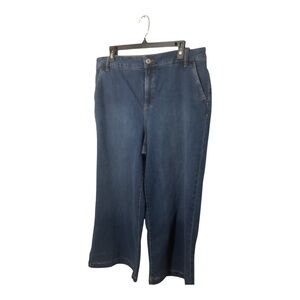 Style & Co Blue Flare Wide Leg Jeans
